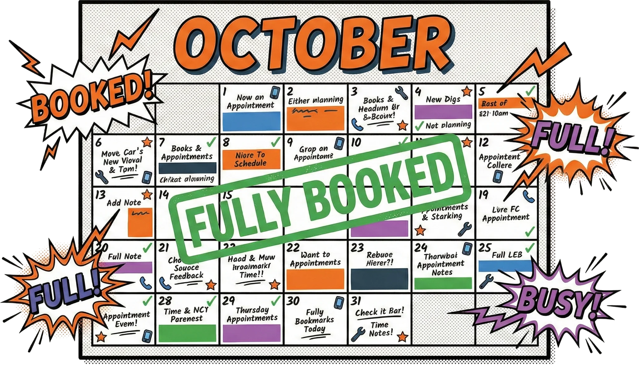 Appointment scheduling illustration